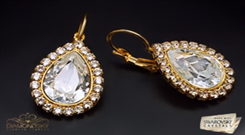 Auskari "Debesu Piliens" ar Swarovski™ kristāliem