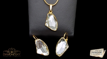 Komplekts "Hiporboreja" ar Swarovski™ kristāliem