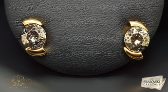 Auskari "Piena Ceļš (Rose Patina)" ar Swarovski™ kristāliem