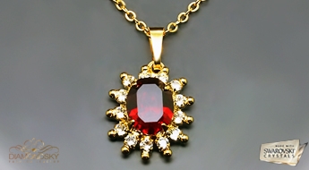 Kulons "Ferro" ar Swarovski™ kristāliem