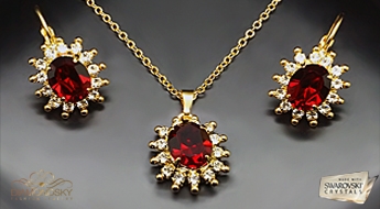 Komplekts "Ferro" ar Swarovski™ kristāliem