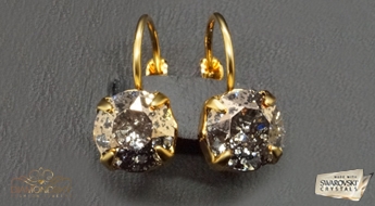 Auskari "Krāšņums (Rose Patina)" ar Swarovski™ kristāliem