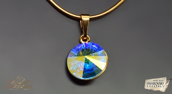 Kulons "Klaris II (Crystal AB)" ar Swarovski™ kristāliem