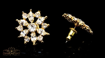 Auskari "Kristāla Ziediņš III" ar Swarovski™ kristāliem