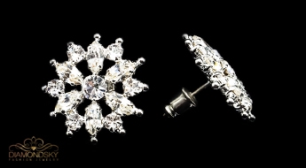 Auskari "Kristāla Ziediņš IV" ar Swarovski™ kristāliem