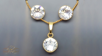 Komplekts "Klasika" ar Swarovski™ kristāliem