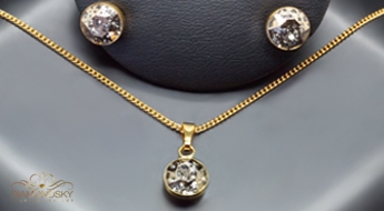 Komplekts "Klasika (Rose Patina)" ar Swarovski™ kristāliem