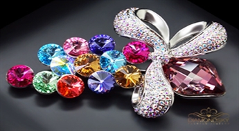 Broša "Kristālzars II" ar Swarovski™ kristāliem