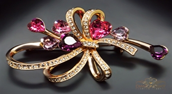 Broša "Vasaras Nakts" ar Swarovski™ kristāliem