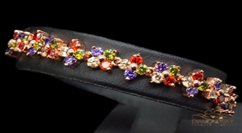 Aproce "Četrlāpu Āboliņš II" ar Swarovski™ kristāliem