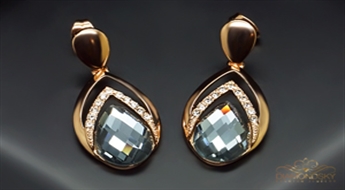 Auskari "Morions" ar Swarovski™ kristāliem