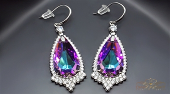Auskari "Eņģeļa Asara" ar Swarovski™ kristāliem