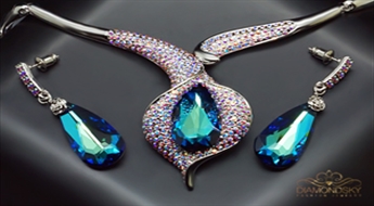 Komplekts "Vīnogulājs" ar Swarovski™ kristāliem