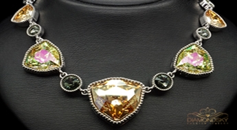 Kaklarota "Krēta II" ar Swarovski™ kristāliem