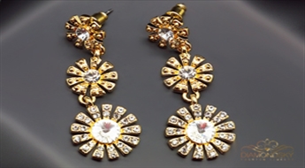 Auskari "Burvīgs Spīdums" ar Swarovski™ kristāliem