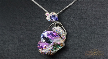 Kulons "Nāriņa (Vitrail Light)" ar Swarovski™ kristāliem