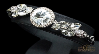 Aproce "Paradīzes Zieds" ar Swarovski™ kristāliem