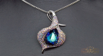 Kulons "Vīnogulājs III" ar Swarovski™ kristāliem