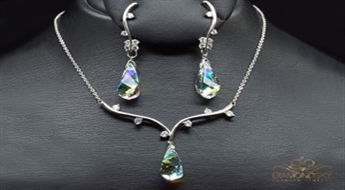 Komplekts "Rasas Lāse II" ar Swarovski™ kristāliem