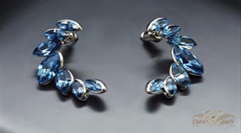 Auskari "Kristāla Virpulis" ar Swarovski™ kristāliem