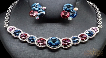 Komplekts "Vorteks" ar Swarovski™ kristāliem