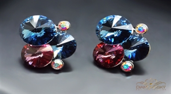 Auskari "Vorteks" ar Swarovski™ kristāliem