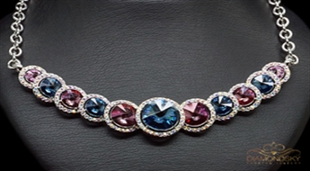 Kaklarota "Vorteks" ar Swarovski™ kristāliem