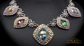 Kaklarota "Kristāla Kārdinājums II" ar Swarovski™ kristāliem