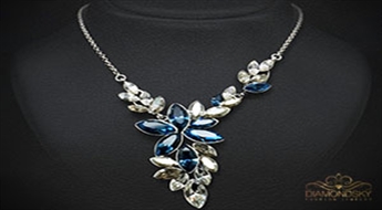 Kaklarota "Vīnogulājs II" ar Swarovski™ kristāliem