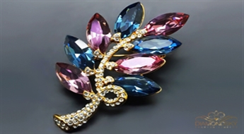 Broša "Selēna" ar Swarovski™ kristāliem