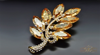 Broša "Selēna II" ar Swarovski™ kristāliem