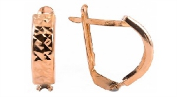 Zelta auskari "Monro VII" no 585 proves sarkanā zelta