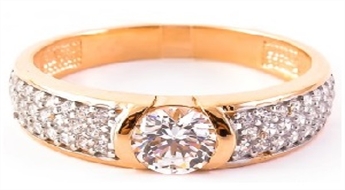 Zelta gredzens "Junona Gold II" no 585 proves sarkanā zelta