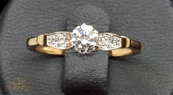 Zelta gredzens "Klasika Gold III" no 585 proves sarkanā zelta