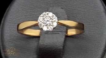 Zelta gredzens "Solitaire III" no 585 proves sarkanā zelta