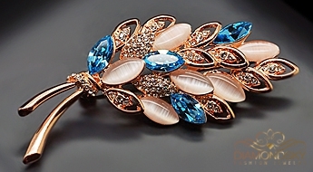 Broša "Kristāla Zars III" ar Swarovski™ kristāliem