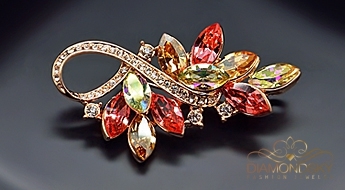 Broša "Kristālzars II" ar Swarovski™ kristāliem