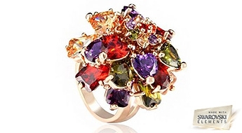 Gredzens "Fillori Burvība II" ar Swarovski™ kristāliem