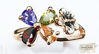 Gredzens "Jaunība II" ar Swarovski™ kristāliem