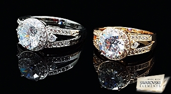 Gredzens "Brīnišķīgs" ar Swarovski™ kristāliem