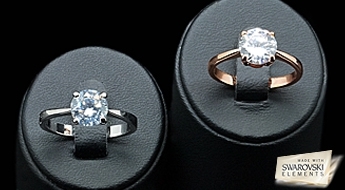 Gredzens "Klasika II" ar Swarovski™ kristāliem