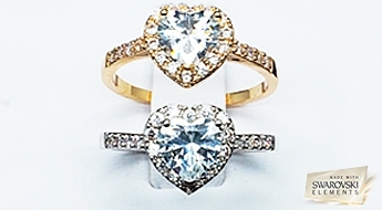 Gredzens "Romeo" ar Swarovski™ kristāliem