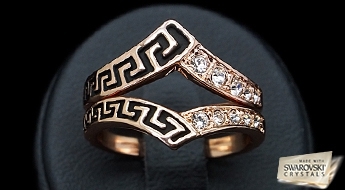 Gredzens "Hēmera" ar Swarovski™ kristāliem