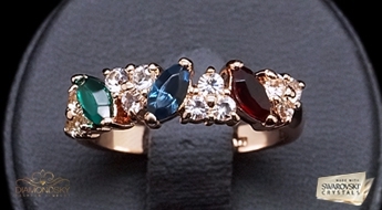 Gredzens "Eiropa" ar Swarovski™ kristāliem
