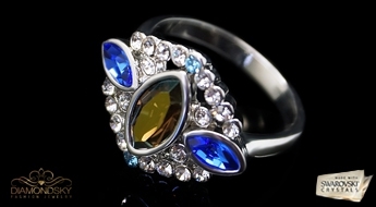 Gredzens "Selēna III" ar Swarovski™ kristāliem