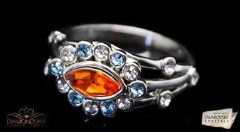 Gredzens "Pilnība" ar Swarovski™ kristāliem