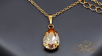 Kulons "Venēra II (Golden Shadow)" ar Swarovski™ kristāliem