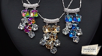 Kulons "Rubikons (Golden Shadow)" ar Swarovski™ kristāliem