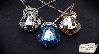 Kulons "Kristalina II (Golden Shadow)" ar Swarovski™ kristāliem