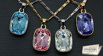 Kulons "Luksors II (Rose)" ar Swarovski™ kristāliem